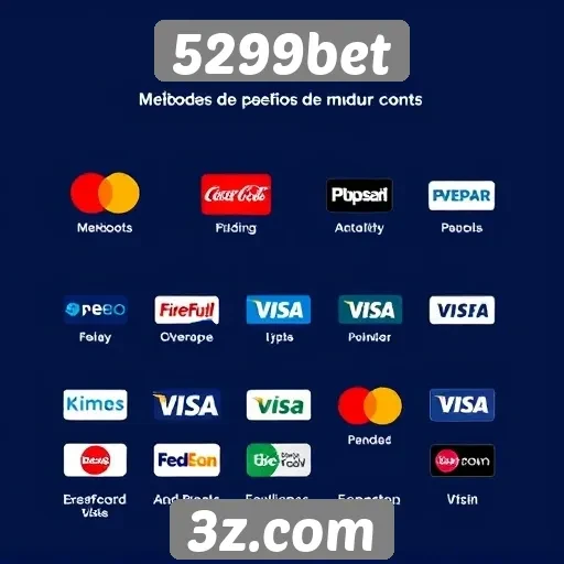 Diversidade de métodos de pagamento no 5299bet